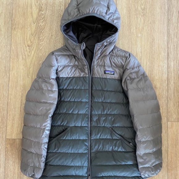 Patagonia Other - Kids Patagonia Reversible Down Hooded Jacket
